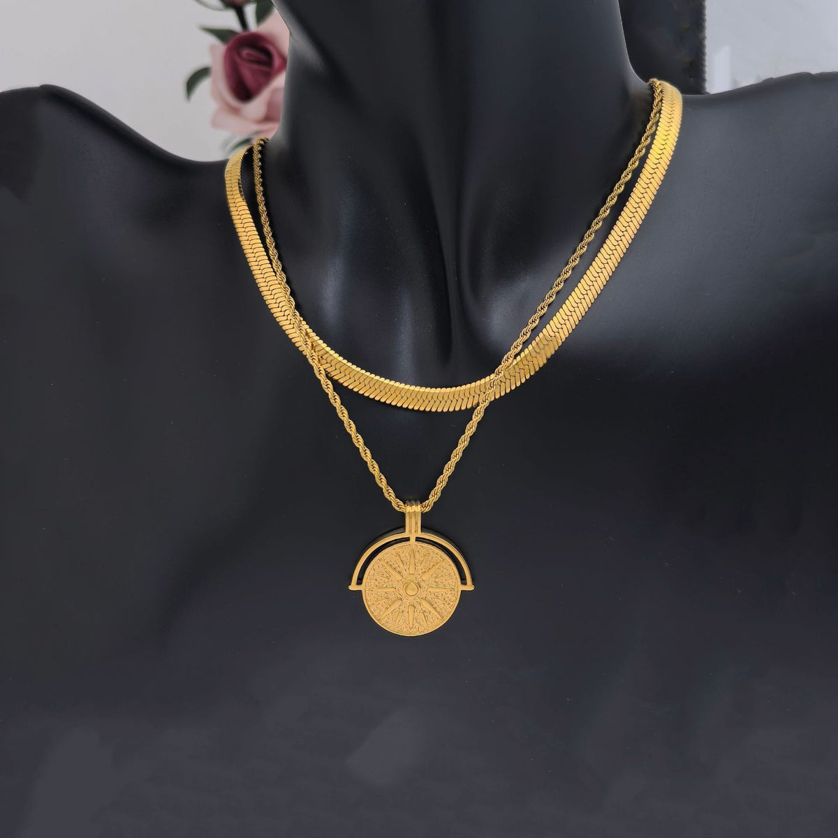 Golden Sun Necklace - view 3