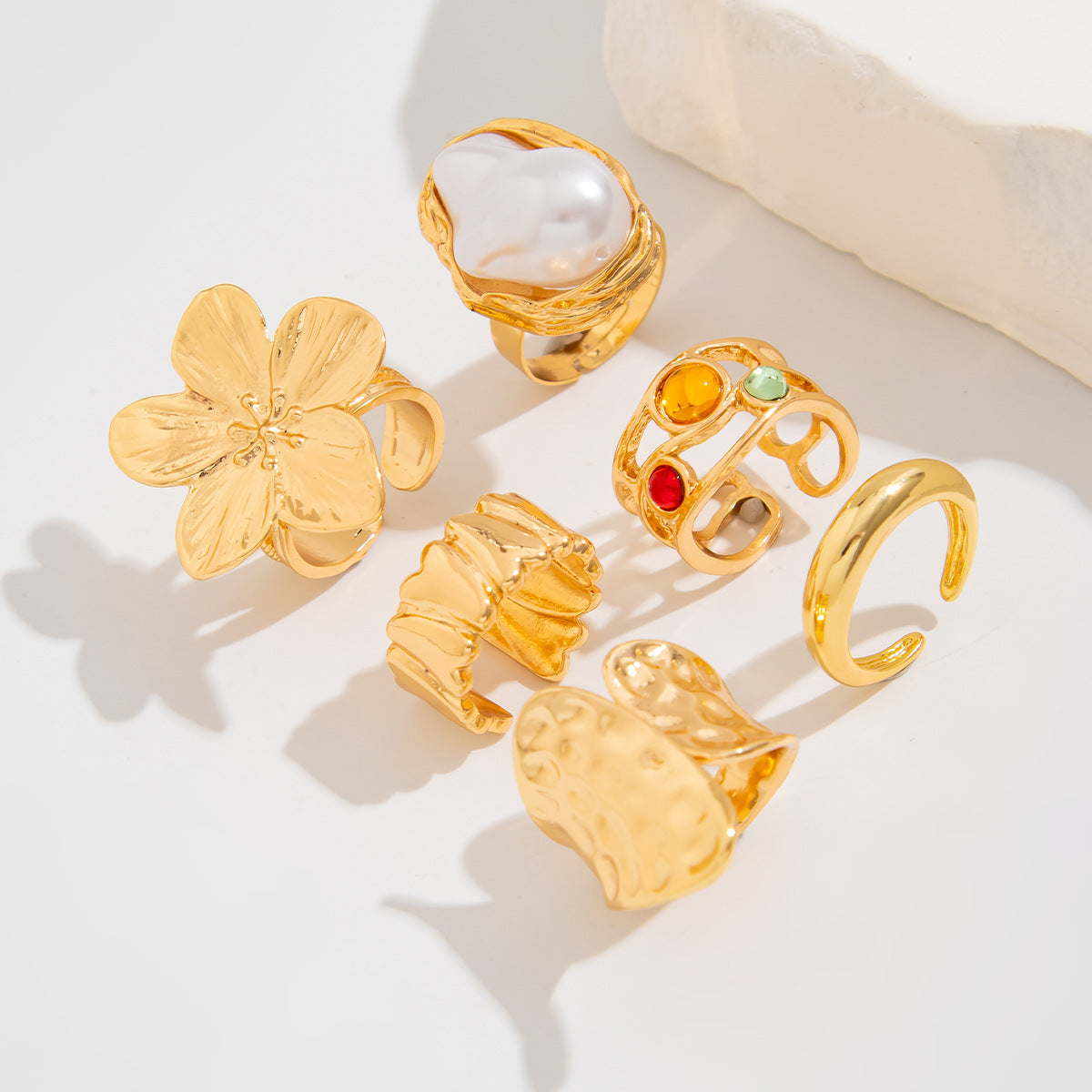 Sculptural Bloom Ring - view 7