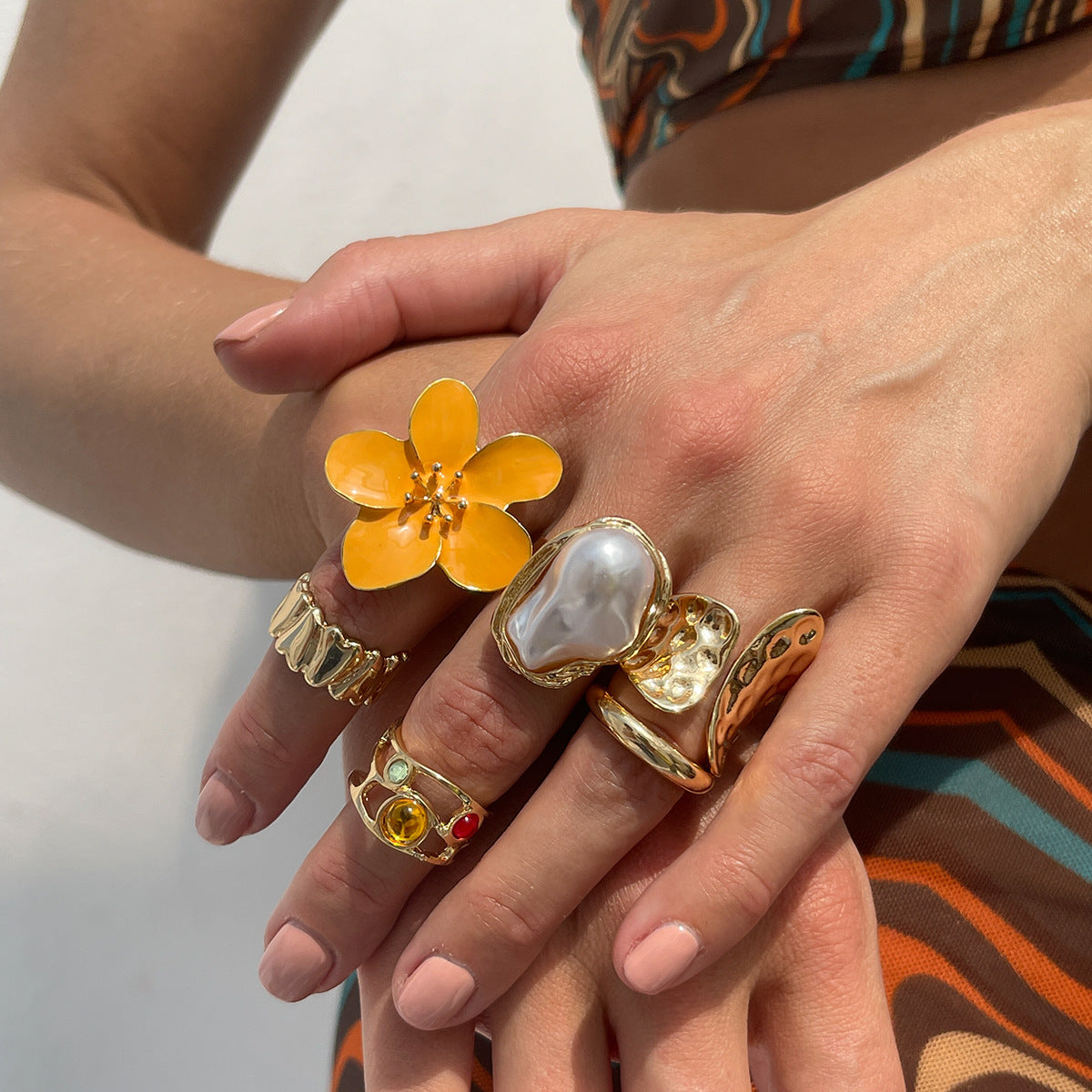 Sculptural Bloom Ring - view 4