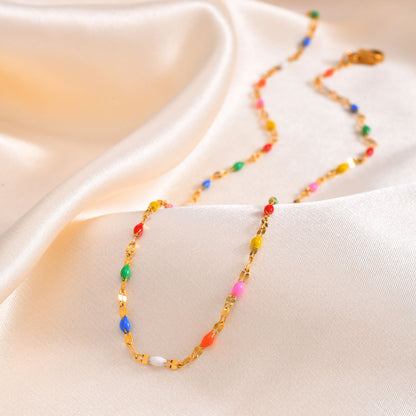 Rainbow Dainty Choker