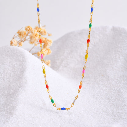 Rainbow Dainty Choker