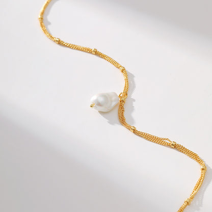 Baroque Pearl Pendant - view 2